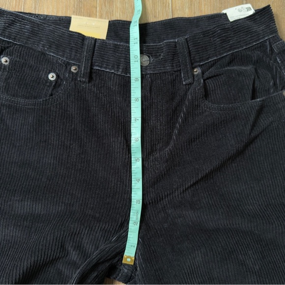 Levi’s Low Pro Pant Mid Rise Black Corduroy Baggy 90s Relaxed Straight Leg - Picture 6 of 11